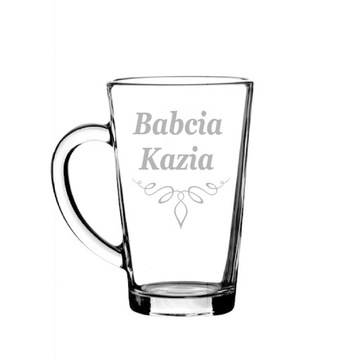 Стеклянная кружка для бабушки и дедушки, подарок с гравировкой.