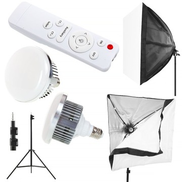 Zestaw 2 lamp SOFTBOX 60x60 300W LED