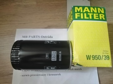 Filtr oleju MANN-FILTER W 950/39 DAF IRIZAR SCANIA SOLARIS NISSAN