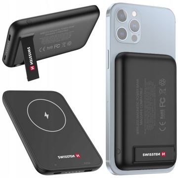 SWISSTEN POWERBANK MagSafe do telefonu 5000mAh 15W