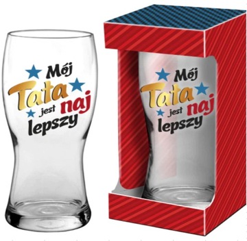 Szklanka do piwa 500 ml Mój Tata jest najlepszy