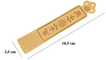 Закладка из натуральной кожи КАРАМЕЛЬ