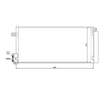 CHLADIČ KLIMATIZACE FIAT BRAVO 07- 55700408