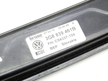 MECHANIZMUS ZVEDÁK OKNO LEVÝ ZADNÍ VW ARTEON 17- 3G8839461B