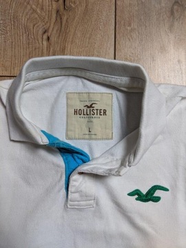 Hollister polo męskie zielone logo unikat klasyk L