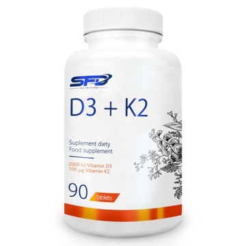 SFD Witamina VITAMIN D3 2000 IU + K2 MK-7 90tab