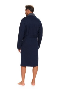 Elegancki szlafrok męski DOCTOR NAP 5283 navy blue S