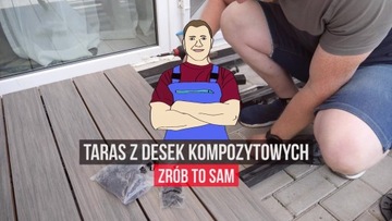 Доска террасная композитная СЕРАЯ ТОЛЩАЯ 2,5 см 1 метр