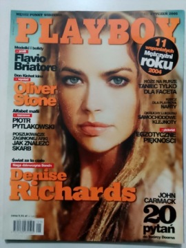 PLAYBOY. NR 01(145) STYCZEŃ 2005. DENISE RICHARDS