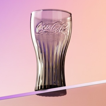 ORYGINALNE SZKLANKI COCA COLA ZESTAW 2 SZTUKI CZARNE