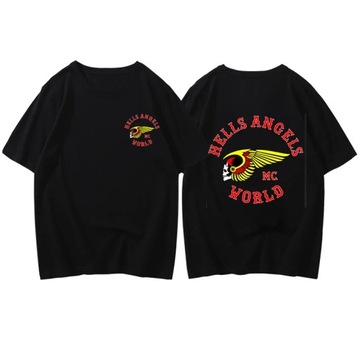 Hell's Angels Double Sided Casual Fashion Man TShirt T-Shirt Koszulka