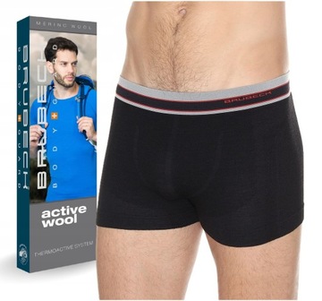BRUBECK Wool przewiewne bokserki DO TURYSTYKI - M