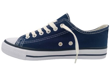 Buty Sportowe Trampki Męskie Tenisówki Granat Conv