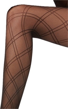Колготки в сетку Calzedonia DOUBLE ROMBS 50ден Nero 5 / XL