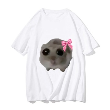 Sad Hamster T-Shirt Men 100% Cotton T Shirt Pure C