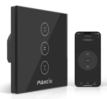 Przełącznik DO KURTYN ZESTAW 2SZT Maxcio WF-CS01 STEROWANIE APLIKACJA WiFi