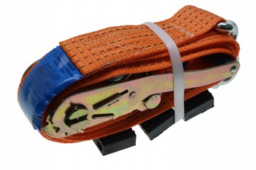 КОМПЛЕКТ — 4 ремня безопасности для эвакуатора с лодыжками — ORANGE TOW TRUCK 3-точечный ремень