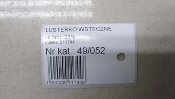 TRAFIC VIVARO II ZRCÁTKO ZPÁTEČNÁ 01-14