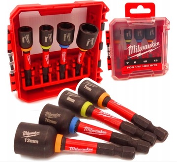 Nasadki Udarowe Milwaukee 4932492445 Magnetyczne 7 - 13 mm