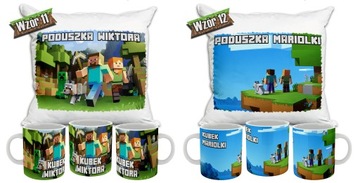 НАБОР ПОДУШЕК ДЛЯ КРУЖКИ MINECRAFT «ИМЯ ВАШЕГО РЕБЕНКА»