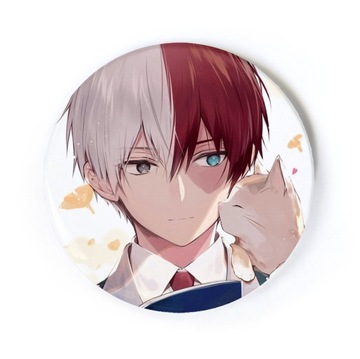 Przypinka anime My Hero Academia Todoroki 58 mm