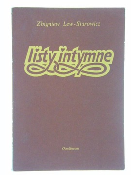 LISTY INTYMNE ZBIGNIEW LEW-STAROWICZ