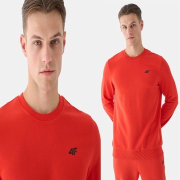 BLUZA DRESOWA MĘSKA 4F XXL SPORTOWA BEZ KAPTURA NIEROZPINANA TSWSM1465 AW24