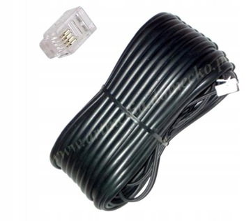 kabel telefoniczny RJ11 6P4C - 4 żyły - 15.0 m