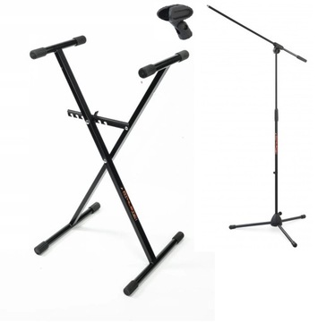 Zestaw dla muzyka statyw pod keyboard,pod mikrofon