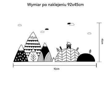 современные наклейки на стену с пейзажем