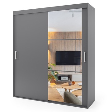 Szafa przesuwna dwudrzwiowa - MERIDA 150 x 235 cm, 18 mm