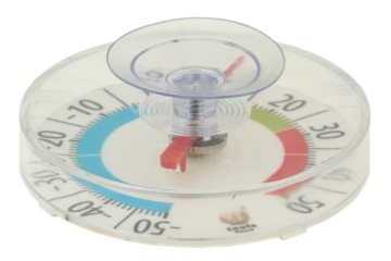 КРУГЛЫЙ ТЕРМОМЕТР НА ПРИСОСЕ ОТ -50 ДО +50 ГРАДУСОВ