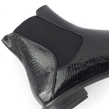 Ботильоны на плоской подошве, змеиная кожа, утеплённый SERGIO LEONE, патент 37