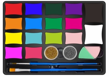 Краски для лица для детей, моющиеся трафареты для татуировок, набор из 30 шт.