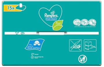 Влажные салфетки PAMPERS FRESH CLEAN 15 х 80 шт.