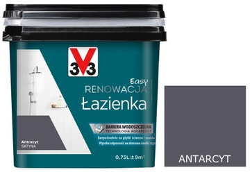 Farba RENOWACYJNA DO PŁYTEK 750ML V33 ANTRACYT