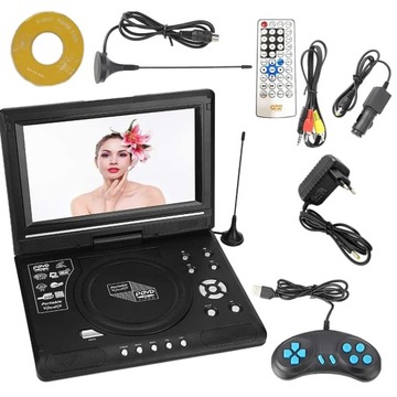 Przenośny Odtwarzacz DVD z Grą Mobilny Rozrywkowy System 7.8 cala