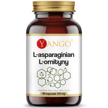 YANGO L-Asparaginian L-Ornityny 90vegcaps NERKI WĄTROBA ODPORNOŚĆ