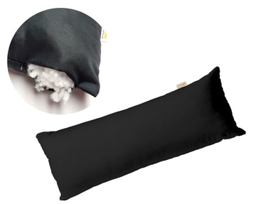 Poduszka do spania na boku 60x160cm regulowany czarny wkład na suwak 160x60