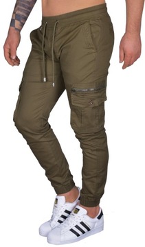 MĘSKIE BOJÓWKI SPODNIE ELASTYCZNE JOGGERY JAKOŚĆ