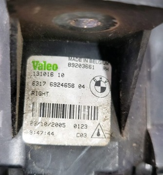 BMW 1 E87 SVĚTLO HALOGEN PRAVÝ PŘEDNÍ