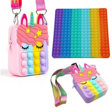 POP IT PUSH BUBBLE Torebka PREZENT DLA 10 LATKI