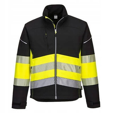 KURTKA OSTRZEGAWCZA SOFTSHELL PW3 ROZ. XL PORTWEST