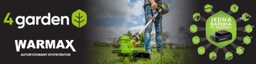 4САДОВАЯ АККУМУЛЯТОРНАЯ КОСИЛКА 40В (2x 20В) 34см