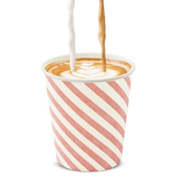 100х БУМАЖНЫХ Стаканчиков 250мл ПАСТЕЛЬ ЭКО