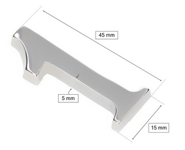 НОМЕР НОМЕР НА ДВЕРИ ХРОМ САМОКЛЕЯЩАЯСЯ 5 СМ