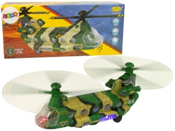 Lean Toys Гелікоптер військовий камуфляж світло звук 300x130 мм