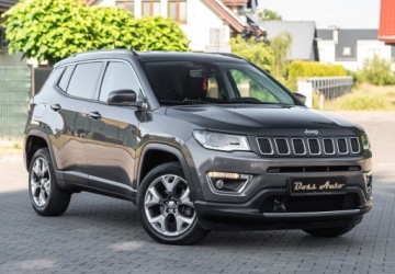 Jeep Compass II SUV 1.4 Multiair 170KM 2019 Jeep Compass 1.4T 170KM Navi Skora Camera 4x4 Ledy Full 1.4 Benzyna 170KM