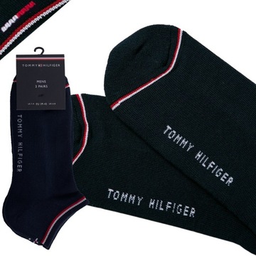 TOMMY HILFIGER STOPKI 2 PAK 1093 GRANAT 39-42 MEN