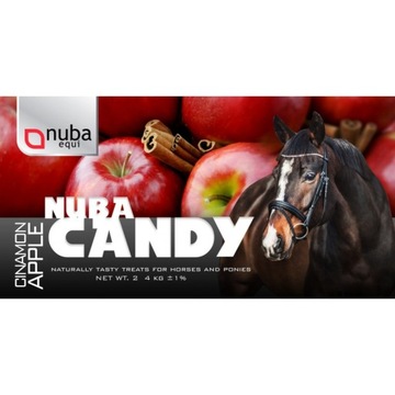 Smakołyki jabłko cynamon dla konia Nuba smaczki1kg